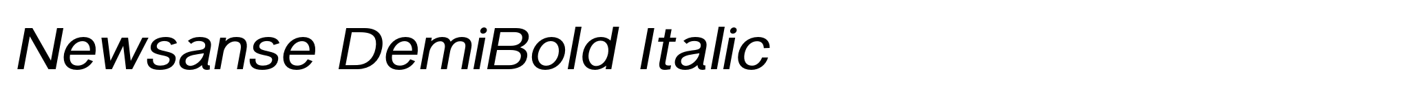 Newsanse DemiBold Italic image